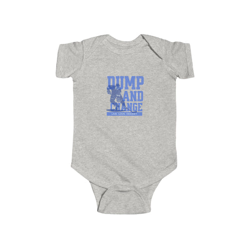 'Dump and Change' Live Love Hockey - Cute Baby Bodysuit